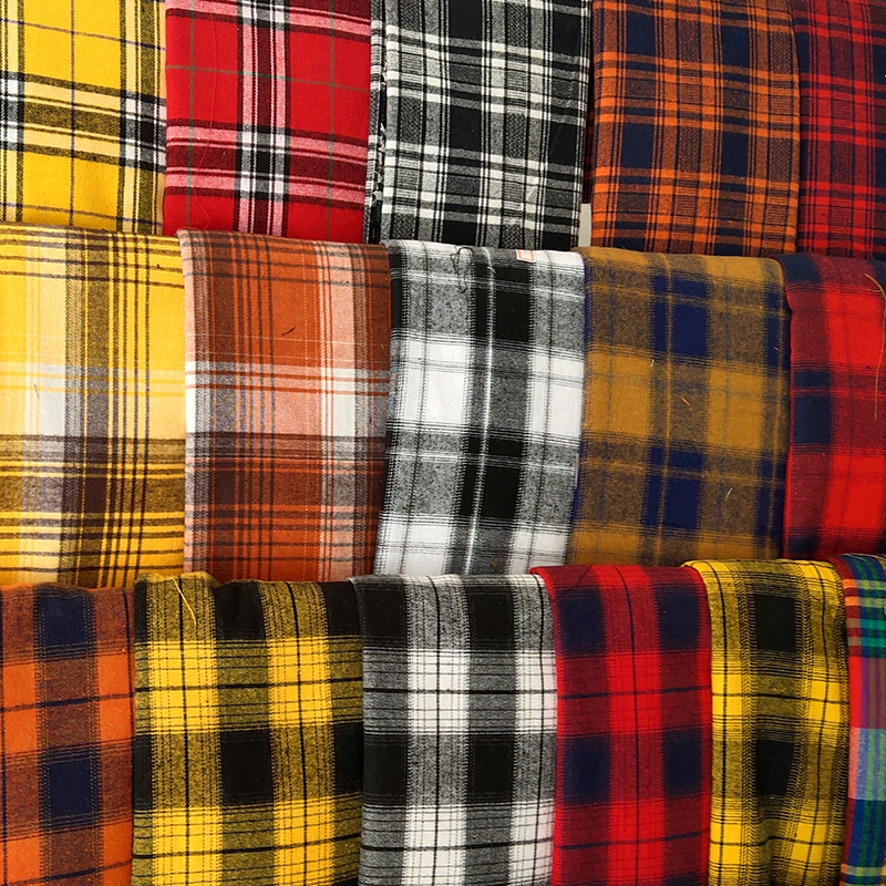 Plaid Printed Fabric