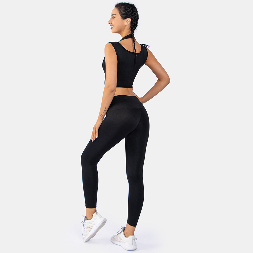 Women 2 Piece High Waisted Seamless Leggings with Padded Stretchy Sports Bra Sets Gym Clothes